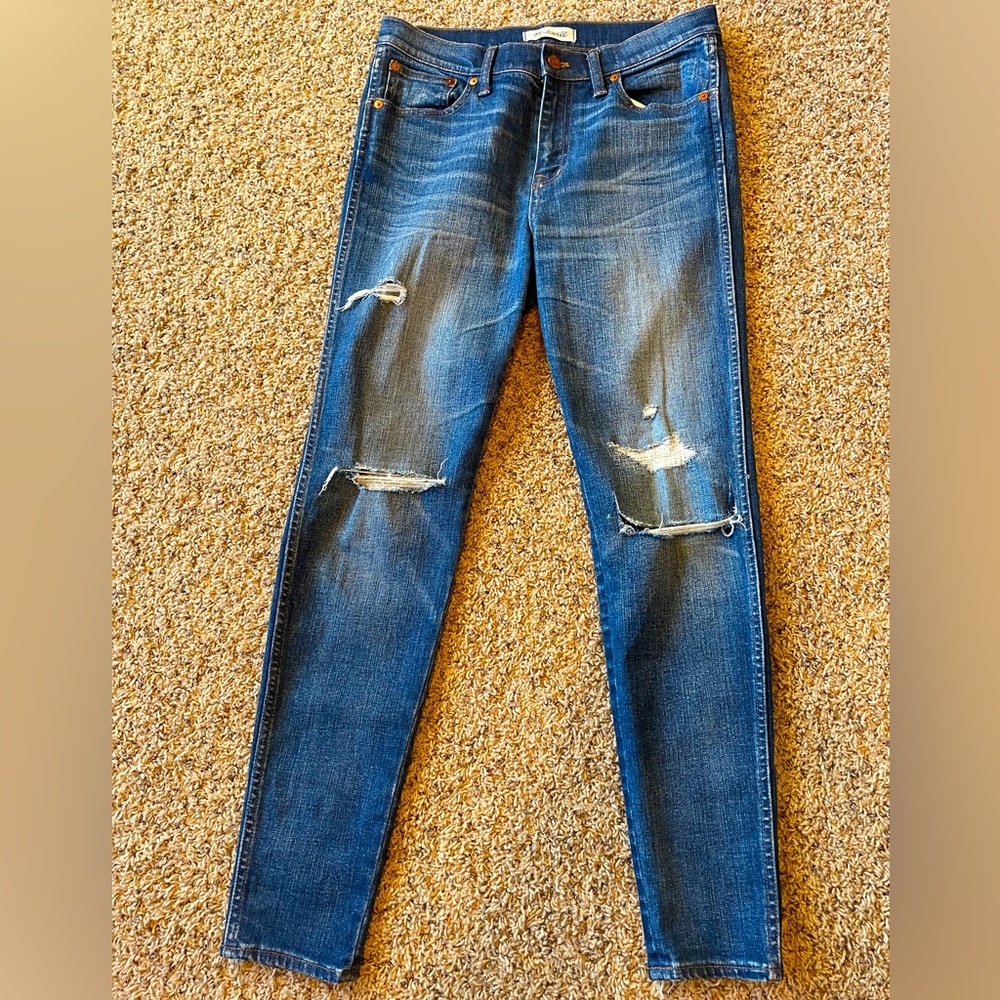 Madewell Woman’s 29 Distressed High Riser Skinny Skinny Jeans